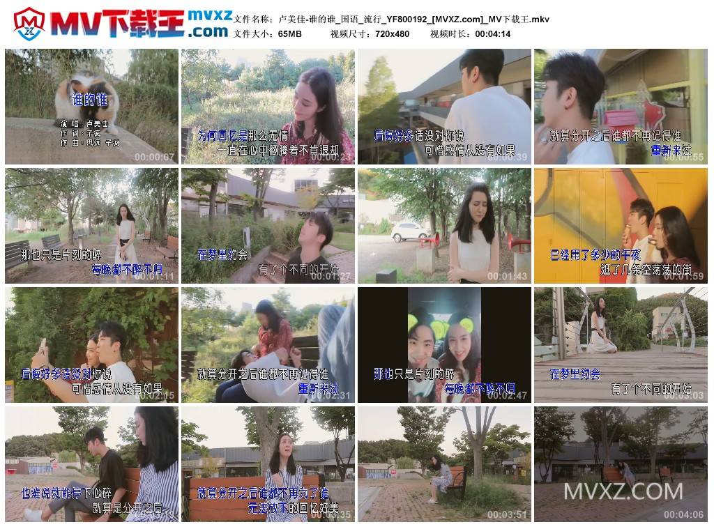 卢美佳-谁的谁_国语_流行_YF800192